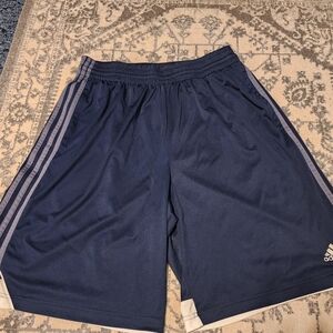 Adidas Men's Dark Blue Athletic Shorts